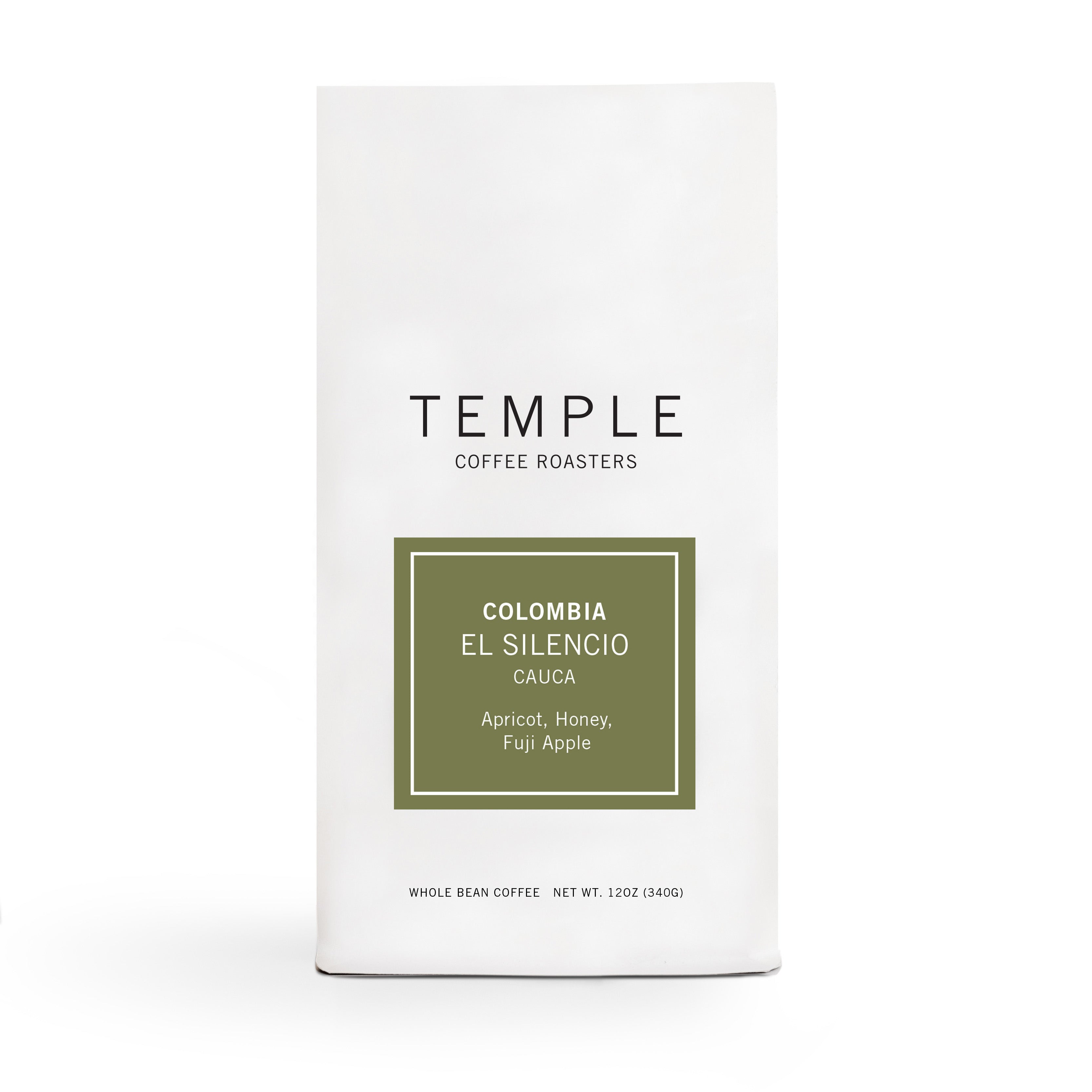 Bag of Colombia El Silencio coffee. 