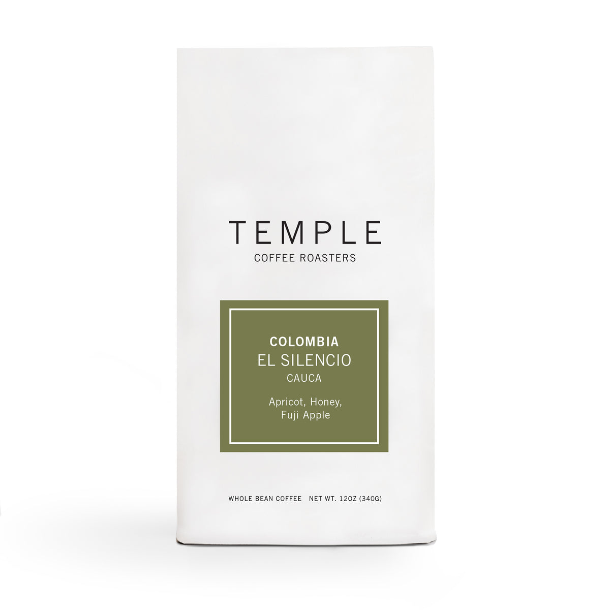 Bag of Colombia El Silencio coffee. 