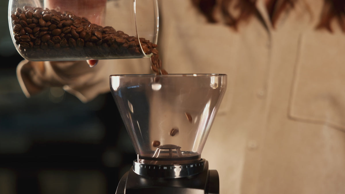 B-Roll footage of pour over coffee preperation