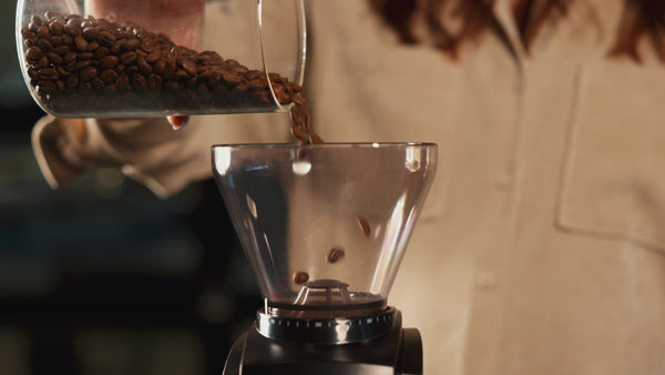 B-Roll footage of pour over coffee preperation